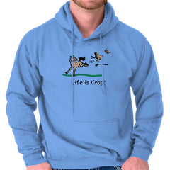 Horse Buck Hoodie-Direct To Garment Print-Life Is Crap