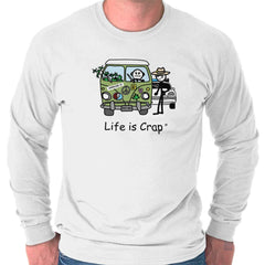 Weed Van Long Sleeve Tee-Direct To Garment Print-Life Is Crap