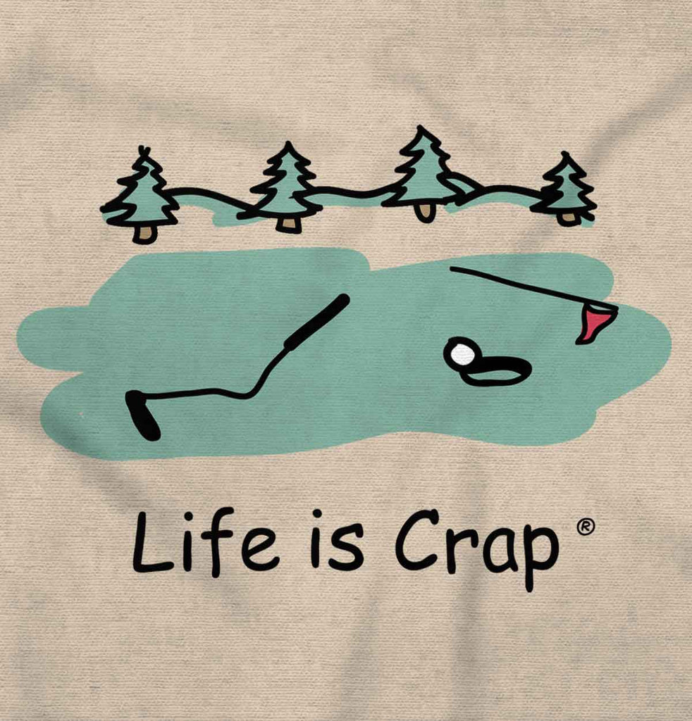 Bent Golf Club Long Sleeve Tee-Direct To Garment Print-Life Is Crap