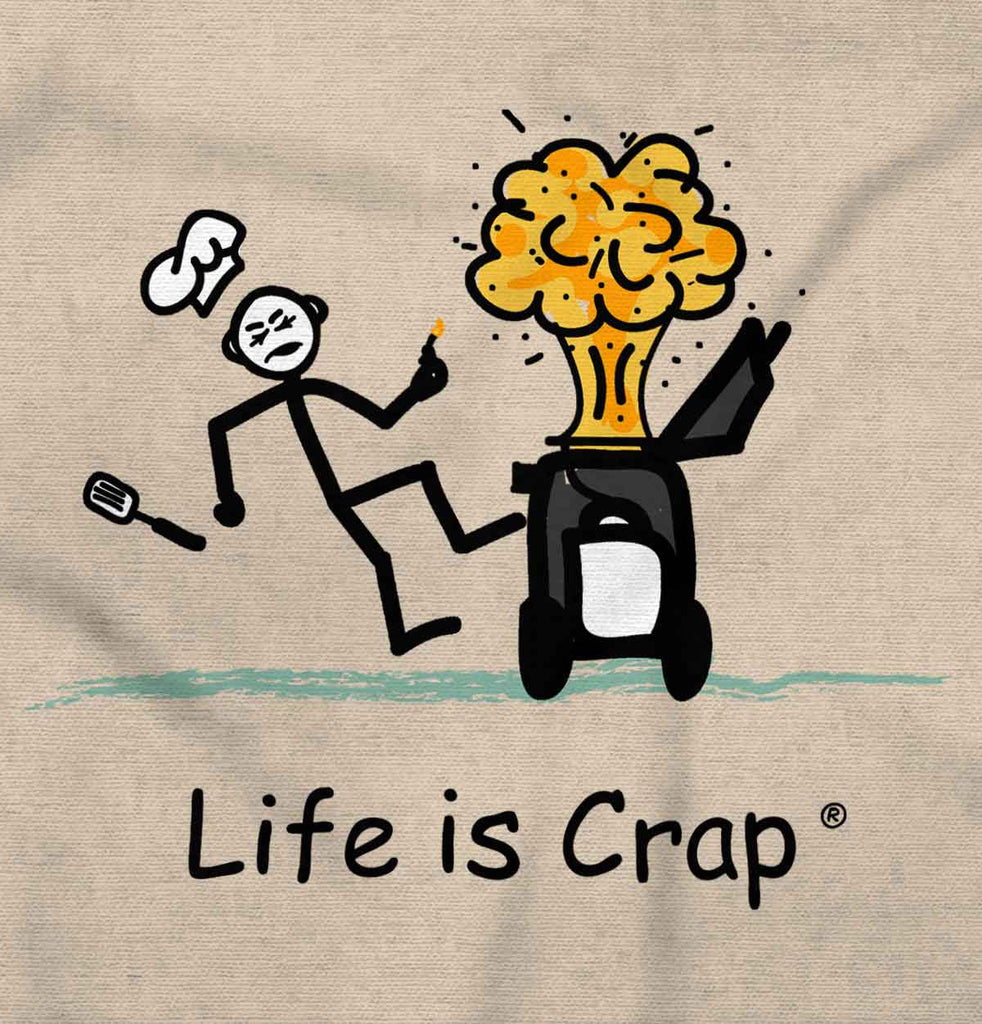 BBQ Explode Long Sleeve Tee-Direct To Garment Print-Life Is Crap