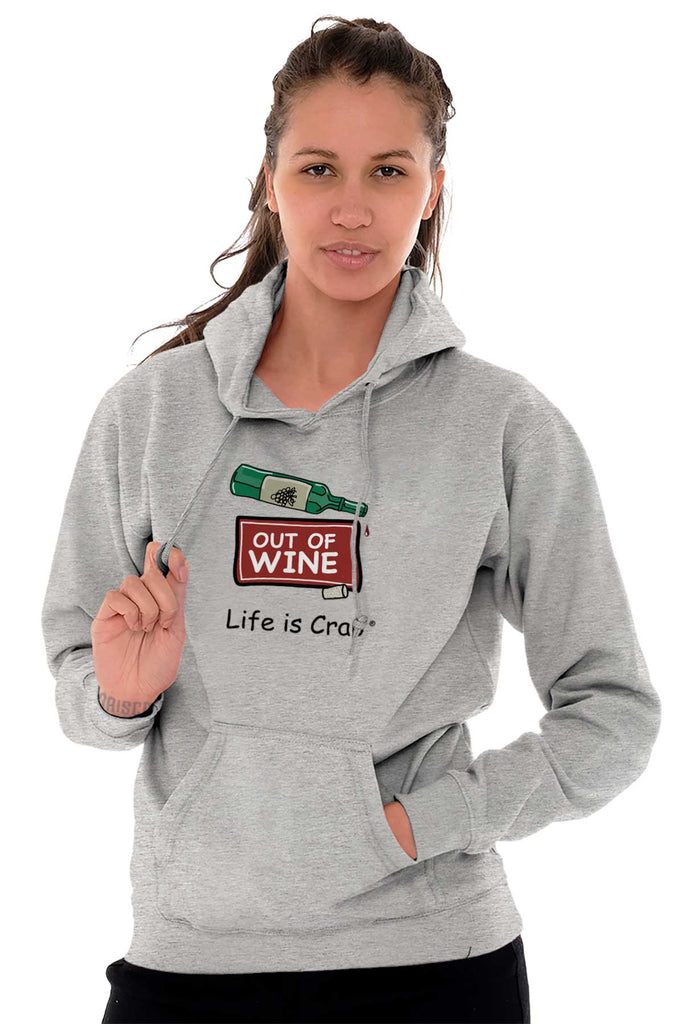 Wine Bottle Hoodie-Direct To Garment Print-Life Is Crap