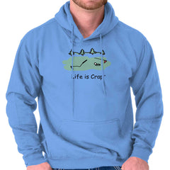 Bent Golf Club Hoodie-Direct To Garment Print-Life Is Crap