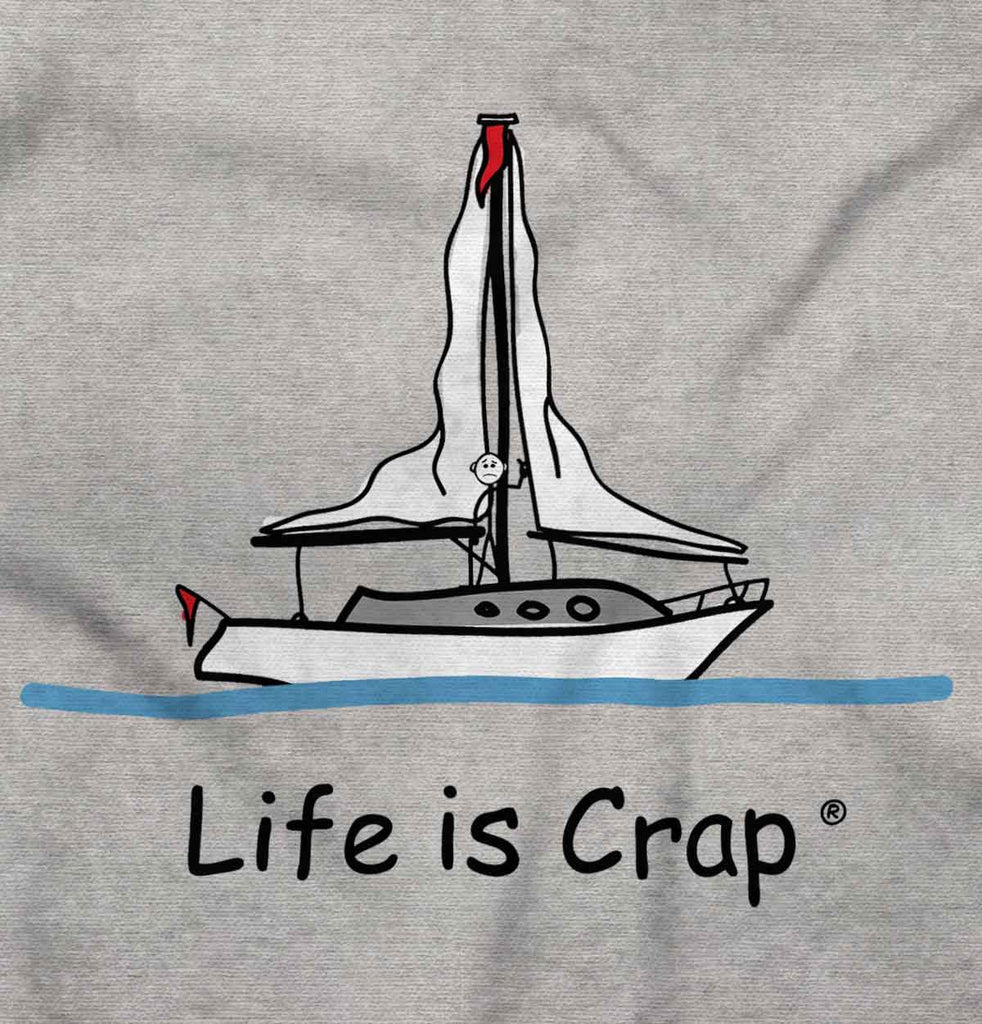 Sailing With No Wind Sweatshirt-Direct To Garment Print-Life Is Crap