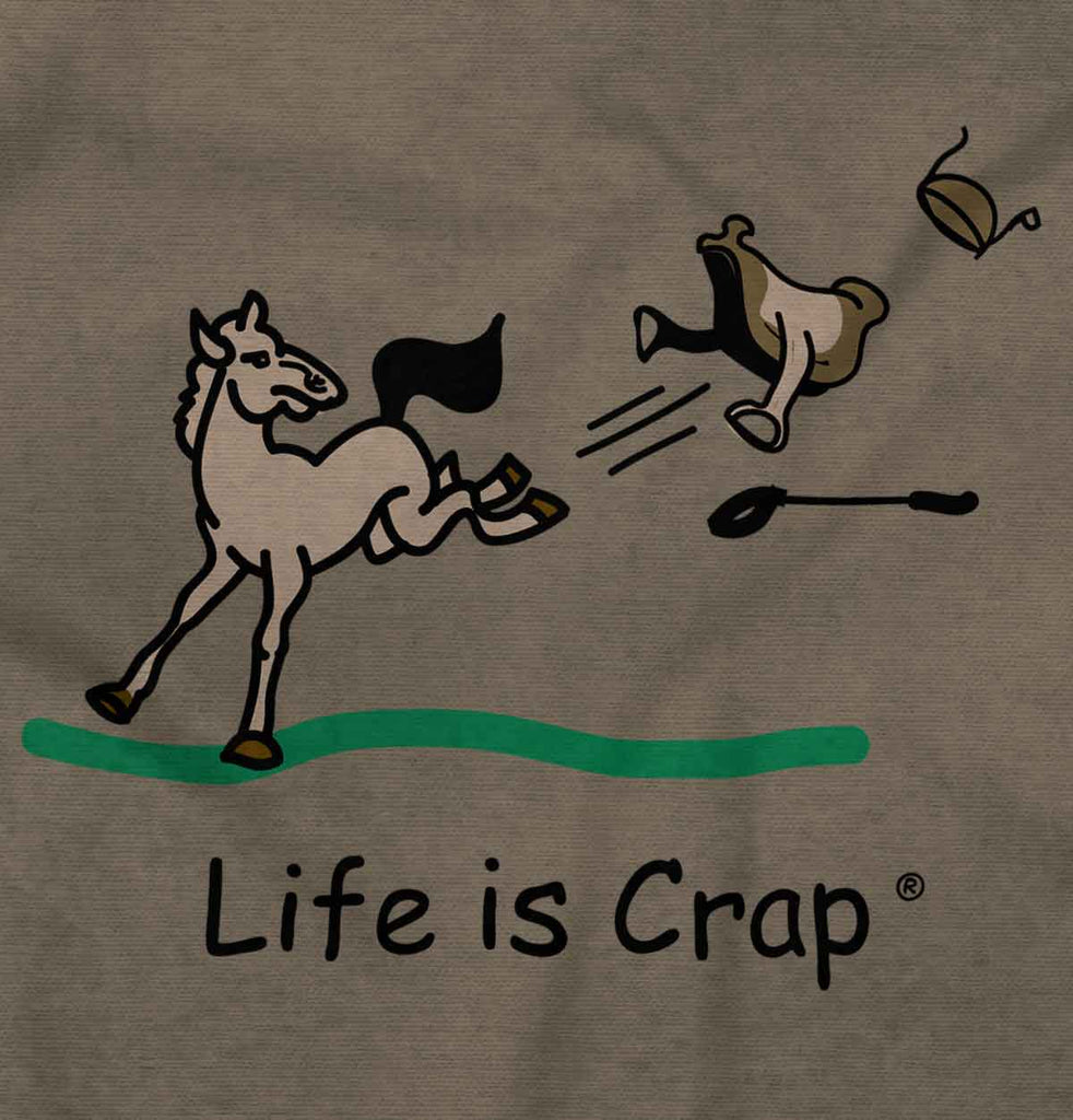 Horse Buck T-Shirt-Direct To Garment Print-Life Is Crap