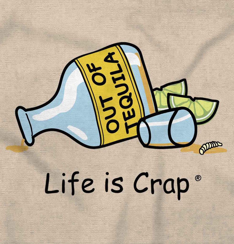 Empty Tequila Long Sleeve Tee-Direct To Garment Print-Life Is Crap