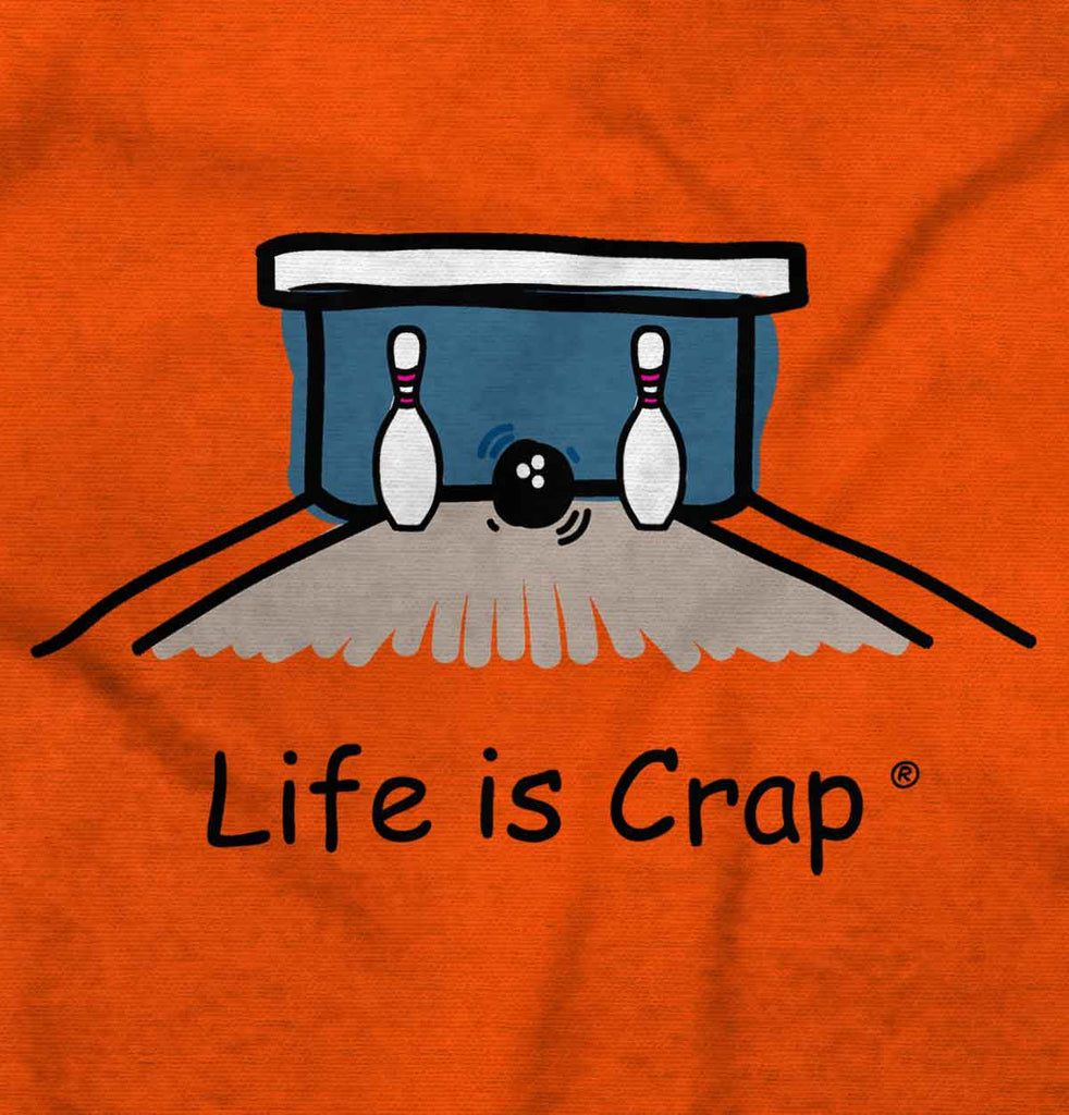 Bowling Split Sweatshirt-Direct To Garment Print-Life Is Crap