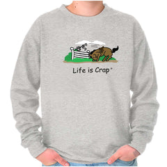 Horse Jump Sweatshirt-Direct To Garment Print-Life Is Crap